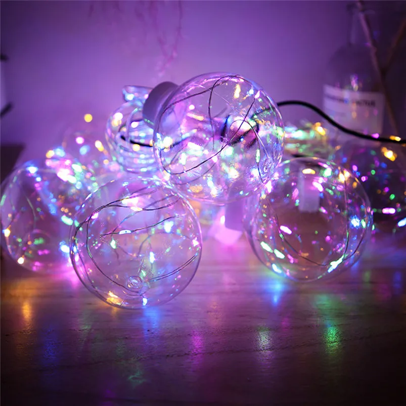 Garland LED String Ball Fairy Lights Curtain Wish Ball Garden Lamp