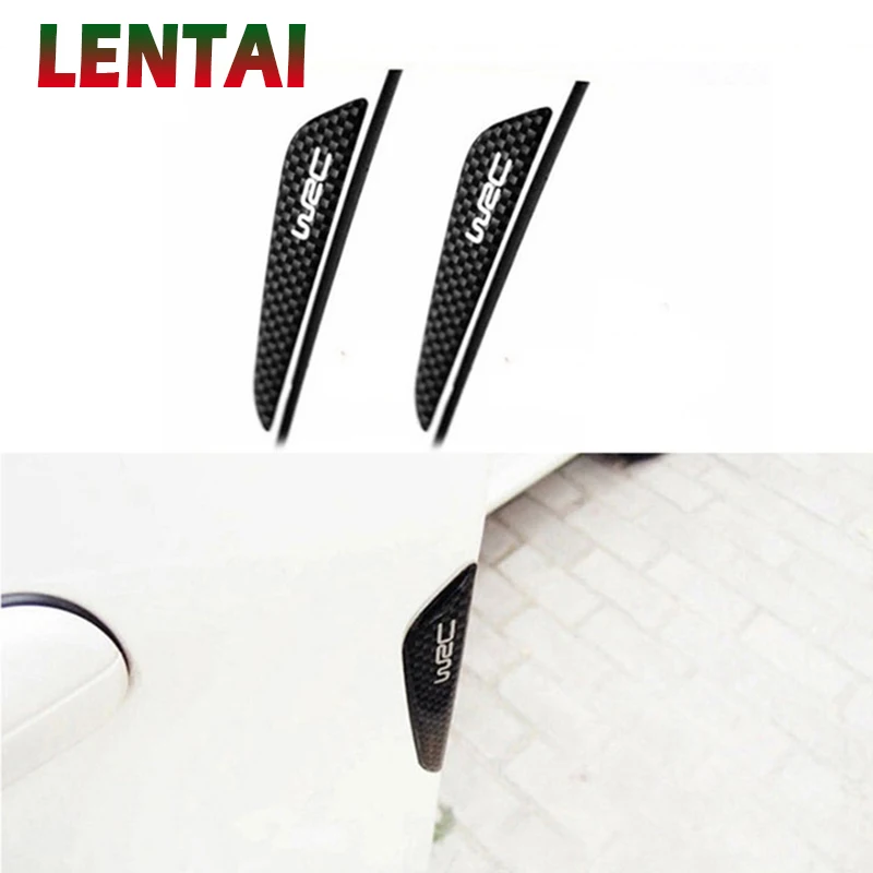 LENTAI 4 шт. карбоновые Автомобильные Защитные наклейки на двери для Opel Astra J Peugeot 207 407