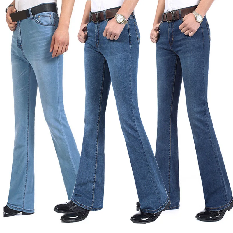 Spring New Arrival Mens Flared Leg Jeans Trousers High Waist Long Flare Jeans For Men Bootcut Jeans Hommes bell bottom jeans men Spring New Arrival Mens Flared Leg Jeans Trousers High Waist Long Flare Jeans For Men Bootcut Jeans Hommes bell bottom jeans men