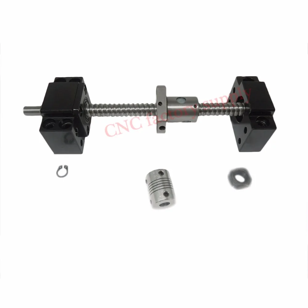 

SFU1204 set:SFU1204 L-800mm rolled ball screw C7 with end machined + 1204 ball nut + BK/BF10 end support + coupler for CNC parts