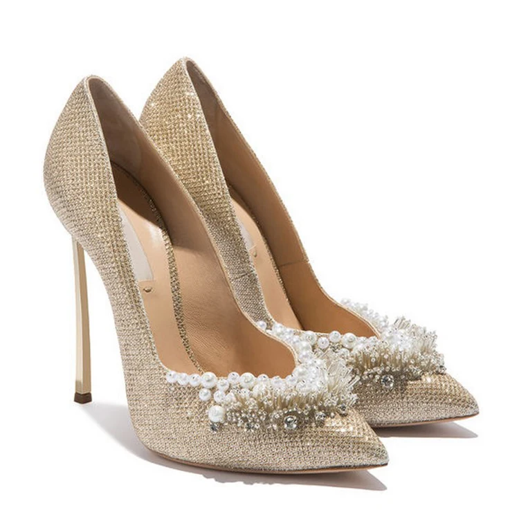 designer wedding pumps
