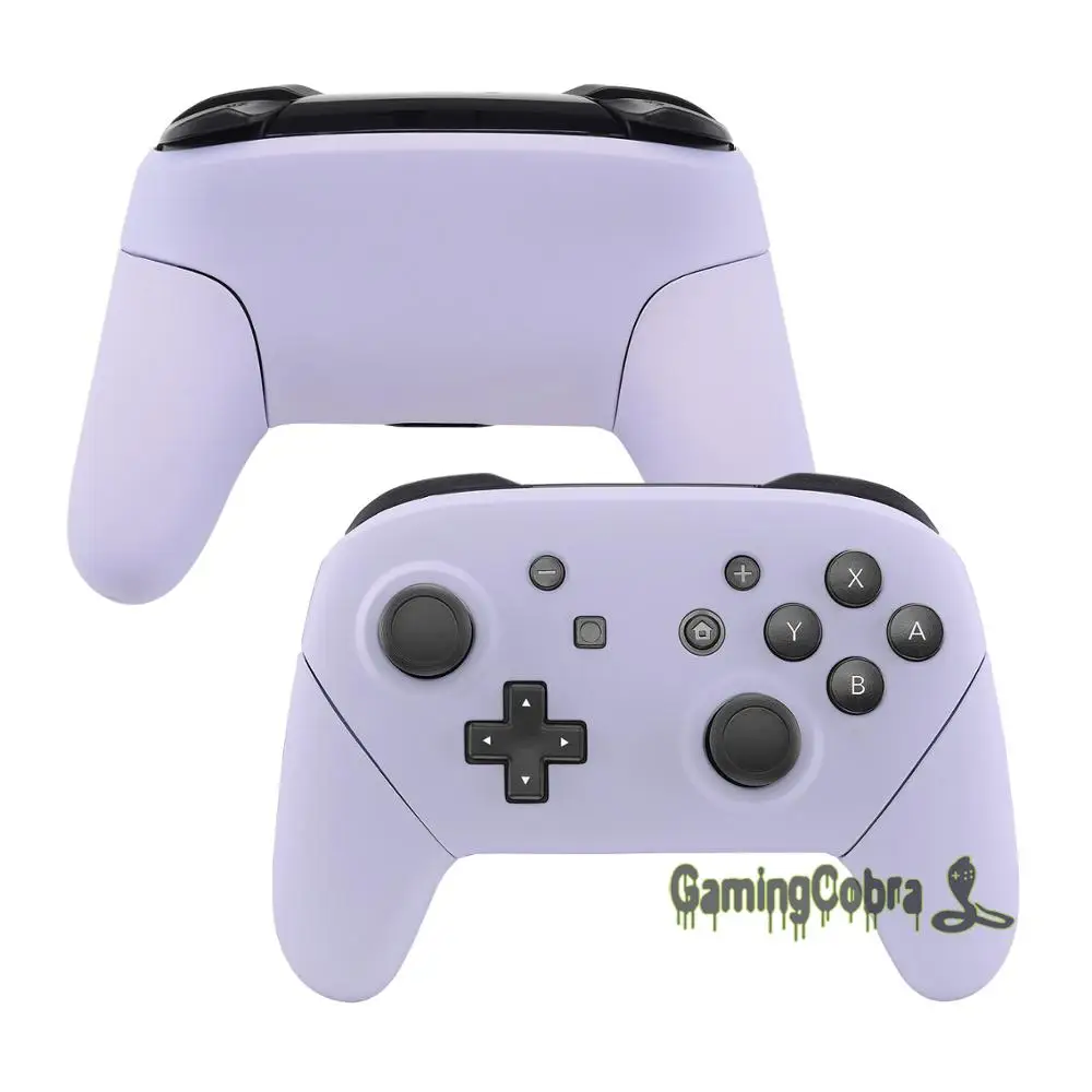 

Soft Touch Light Violet Faceplate Backplate Housing Shell Cover Handles Replacement for Nintendo Switch Pro Controller