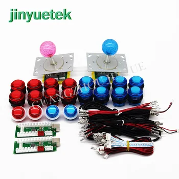

Safely packed kit mandos arcade 2 player button joysticks controller board set diy arcade kit led raspberry 2 player Zero Delay