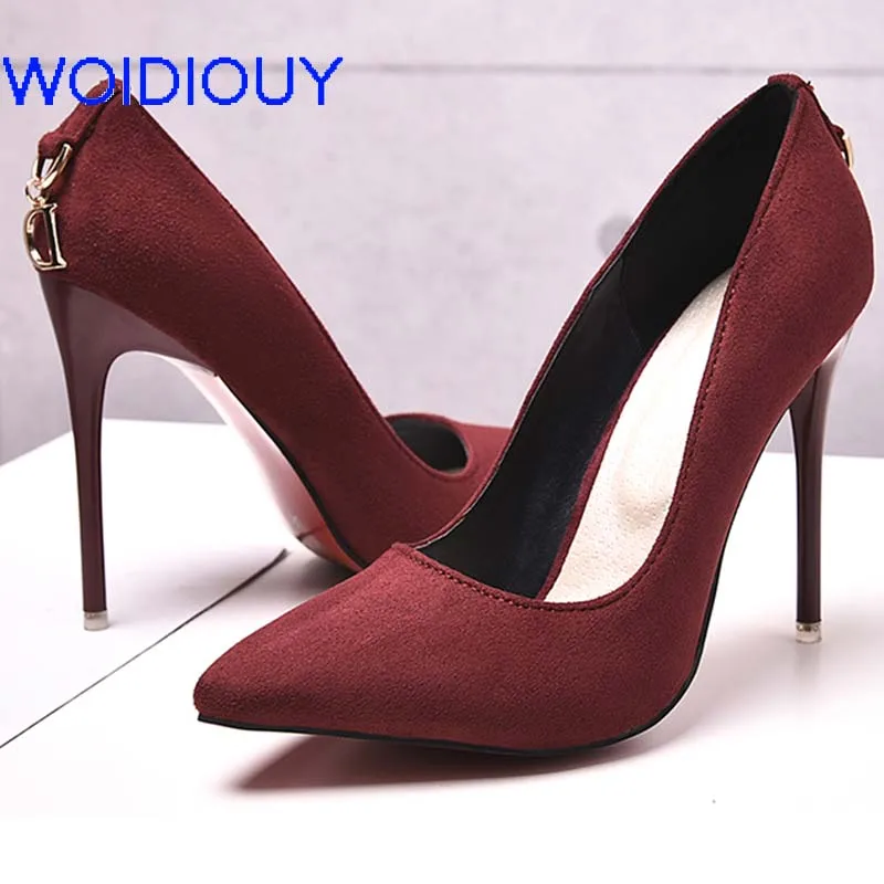 

Women Pumps Pointed Toe Slip on High Heels Women Shoes Zapatos Mujer Tacon Female Shoes Wedding Shoes Ladies Shoes Stiletto