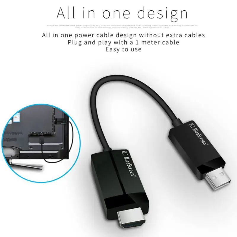 

EDAL CS1 TV Stick HD Cable Smart Wireless wifi display dongle Receiver DLNA 1080P HD HDMI Screen Mirroring For Phone To TV