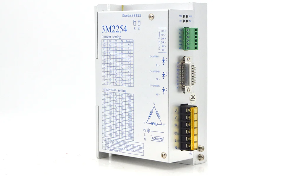3 фазы AC шаговый двигатель drver 3M2254 вход напряжение AC50-270V матч с 86 110 серийный шаг использовать для ЧПУ