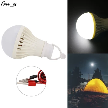 

1 PC 12W LED Camping Fishing Light With Alligator Clip 3m DC 12V