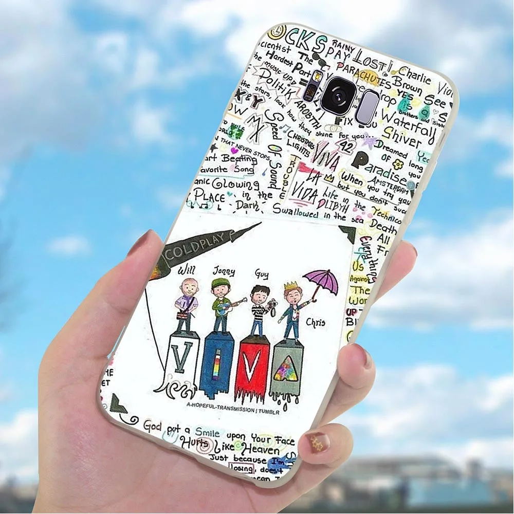 Мягкий чехол из ТПУ для телефона Samsung Galaxy A20 Coldplay A30 A3 A6 Plus A5 A7 A8 A9 A10 A40 A50 A71 кожаные