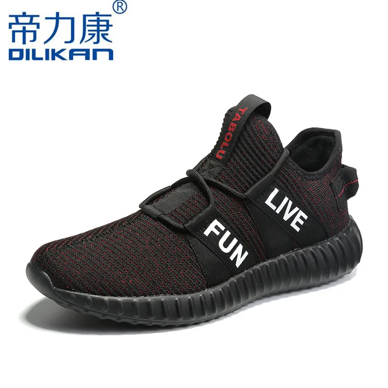 

Men Running Shoes Men Sneakers Sports Shoes Male Mesh Flats Slip on Breathable Spring Autumn Comfortable Walking Footwear