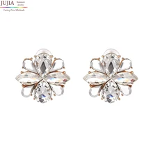JUJIA, 5 цветов, опт, Ретро стиль, кристалл, oorbellen, модные женские серьги-гвоздики, для женщин, модные серьги, ювелирное изделие