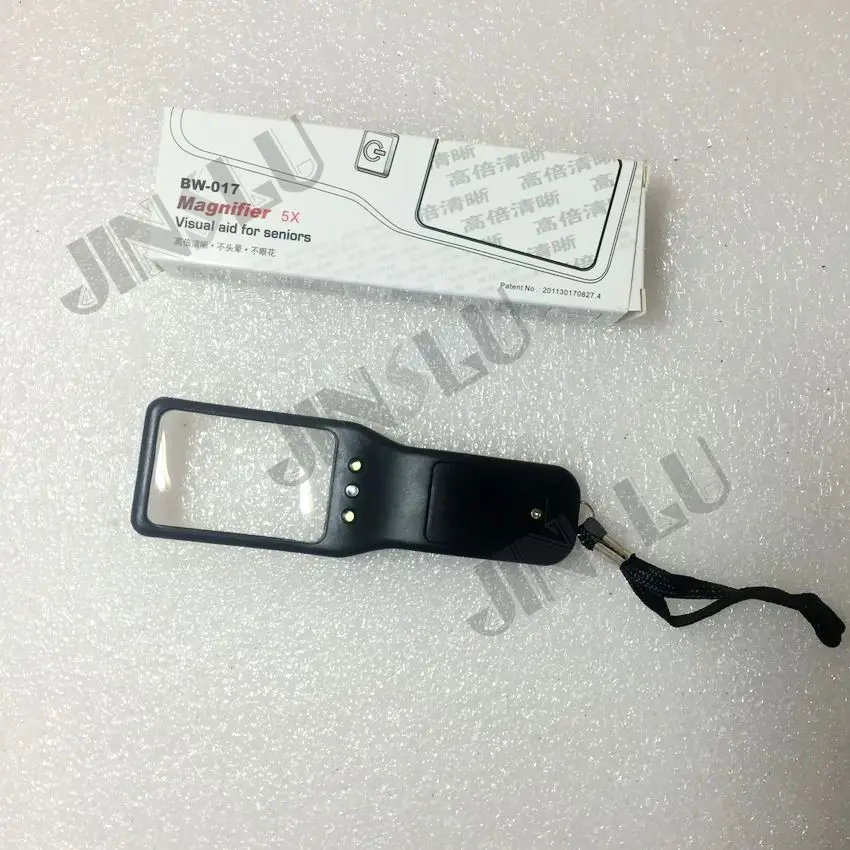 Бесплатная доставка Компактный ручной 3x 45x лупа 2 шт. с 3LED свет, не включает кнопку Батарея AG13