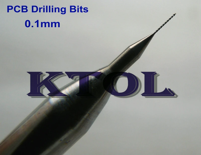 Precision Drilling 0.1mm Import Tungsten Steel CNC Drill Bits,PCB Mini