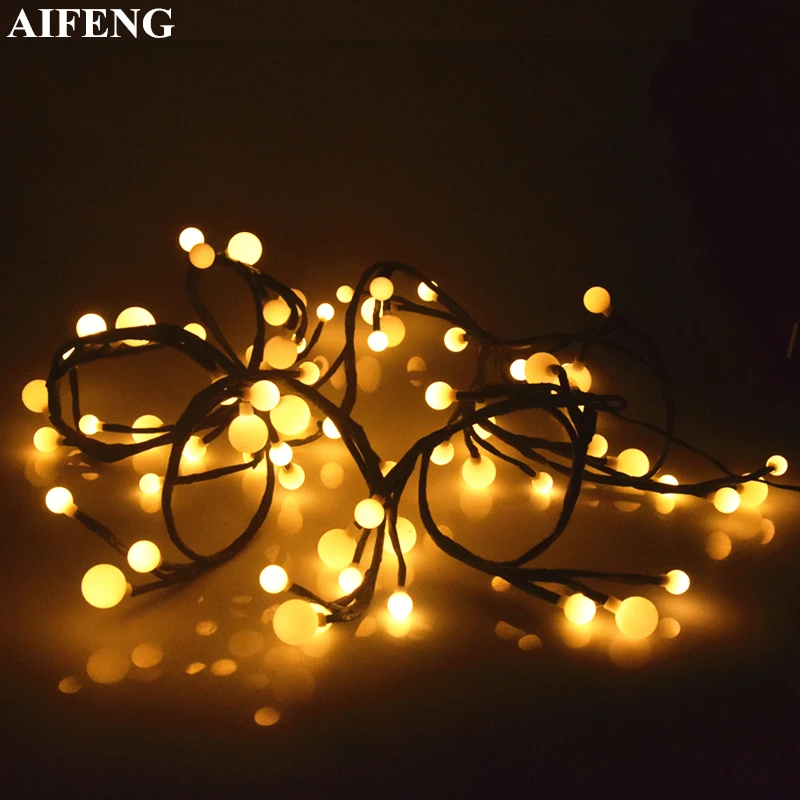 

AIFENG 72Leds Fairy Garland 8 Modes Branch Led Ball String Lights For Indoor Outdoor Garden Christmas Holiday Decor Light String