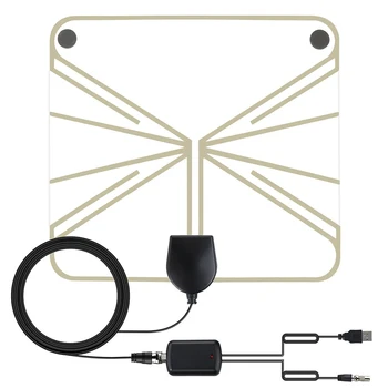 

New Sale 50 Miles Antenna Digital HDTV Indoor HD TV Antenna with Amplifier Signal Booster TV Antena HD TV Antennas Aerial