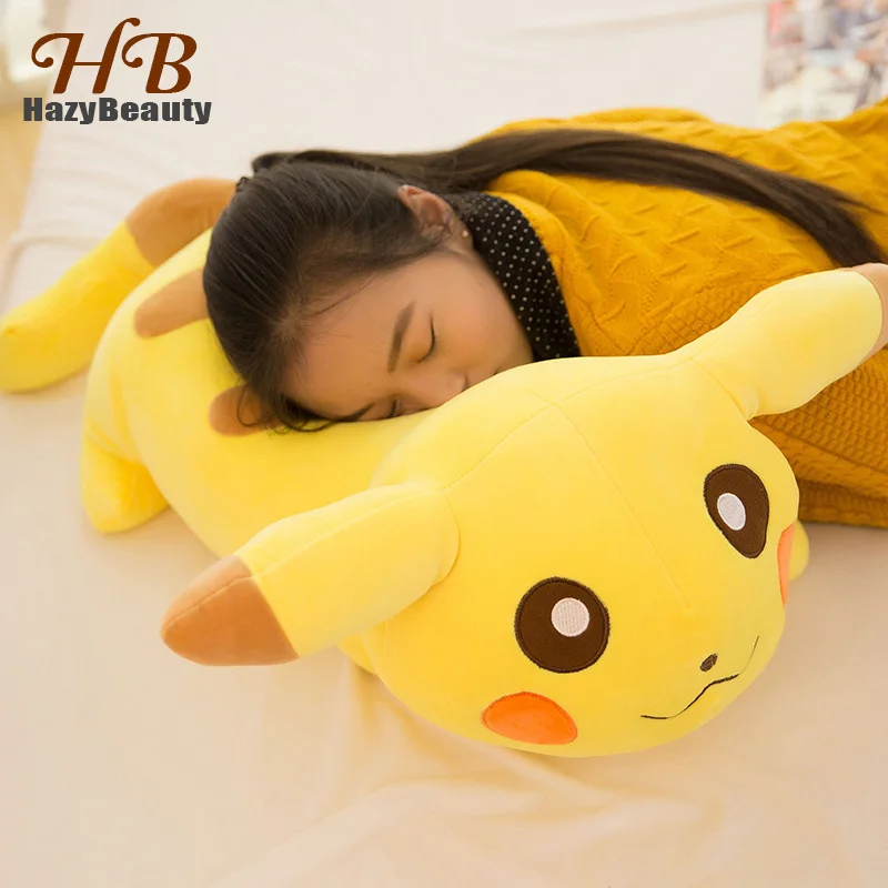 Kawaii 50/60/70/90cm Large Plush Pillow Toys Pikachu Super Soft Sleep