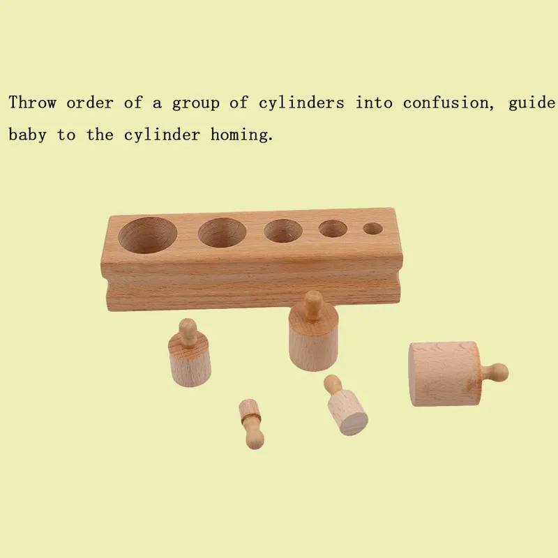 Головоломки деревянные игрушки Обучающие цилиндрические розетки игрушки развития ребенка практики и чувств