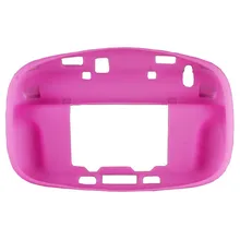 Розовый Мягкий силиконовый чехол кожи рукавом Чехол для Nintendo Wii U Gamepad