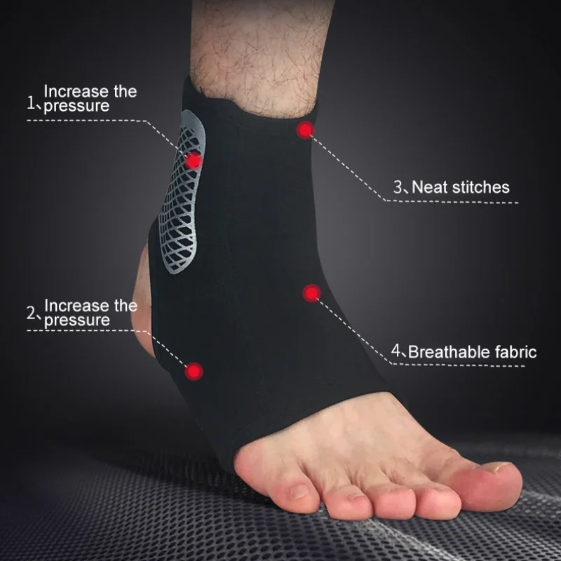 Фитнес фиксатор лодыжки Поддержка ноги Sprain Guard защитный ремень ММА ноги Муай Тай Бокс Баскетбол Футбол тренажерный зал Спорт H