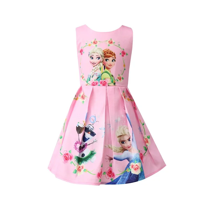 Платье для маленьких девочек коллекция года, новое летнее детское платье принцессы с пони для девочек с единорогом Vestido