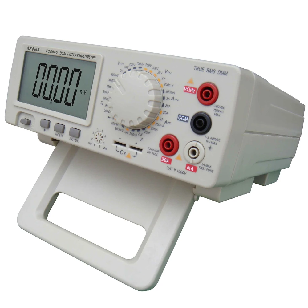VC8045 настольный цифровой мультиметр 4 1/2 True RMS 1000 В 20A тестер Цифровой Амперметр