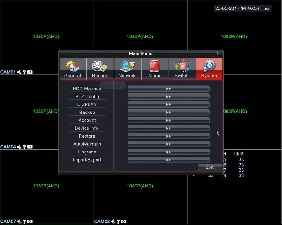 8ch HD 3MP комплект системы охранного видеонаблюдения DVR H.264 видеомагнитофон AHD Крытый Белый купол 1920 P безопасности Камера Системы Обнаружение движения