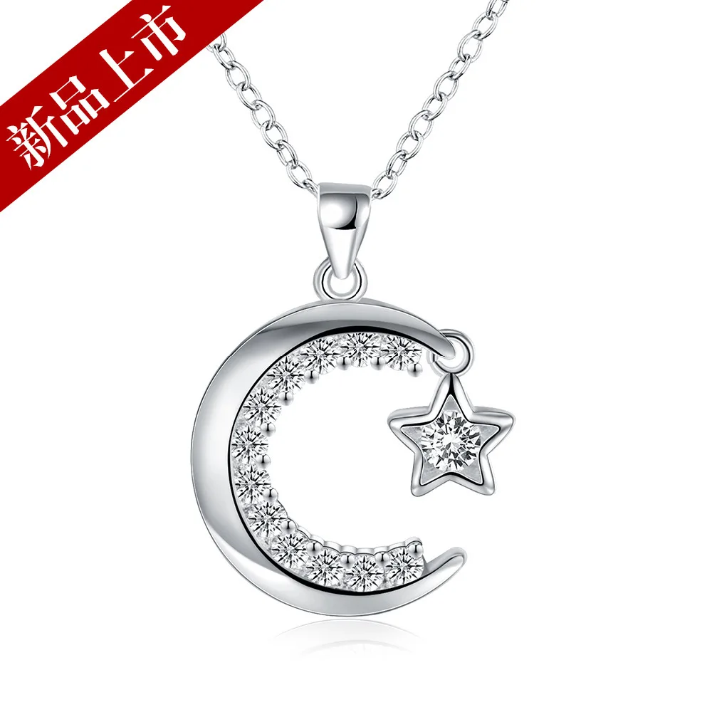 

Fashion jewel, Fashion creative star moon necklace pendant