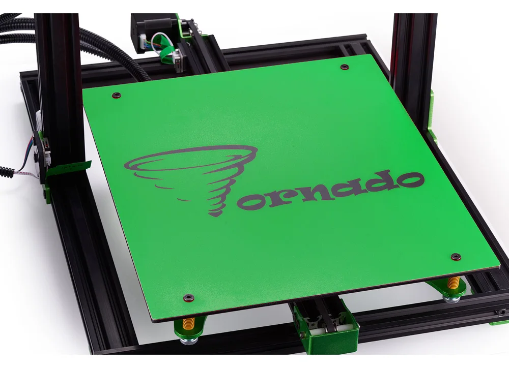3D Printer Glass Bed - TEVO TornaDo 3D Printer Silicon HeateD BeD 300 300mm 110V 220V With Black Glass AnD BeD