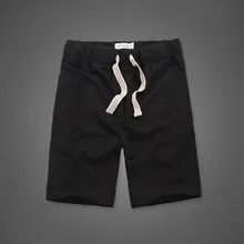 Мужские шорты из хлопка, однотонные, повседневные, короткие, мужские, с боковыми карманами, на шнурке