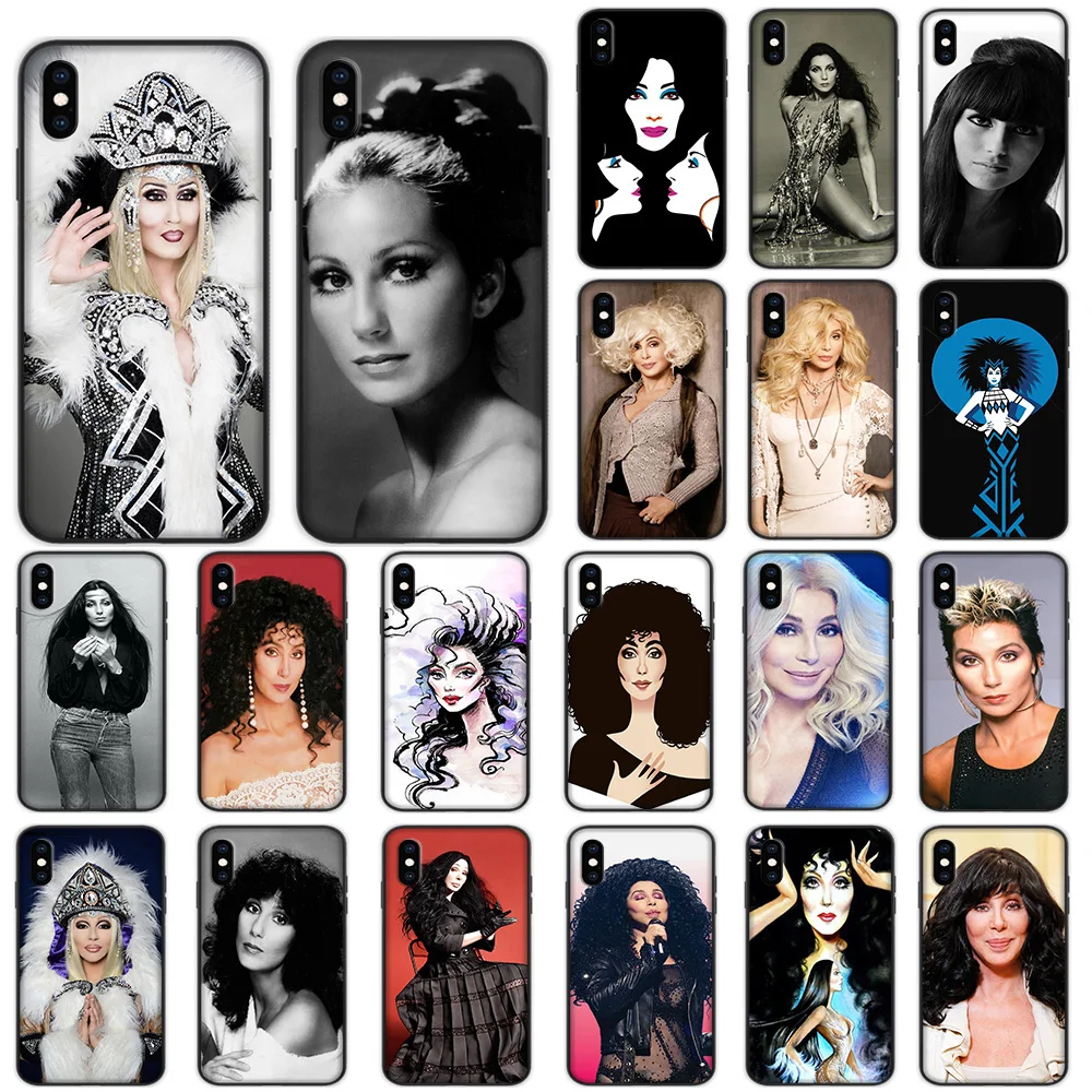 

Cher Cherilyn Sarkisian Soft Case for iPhone XS 11 Pro Max XR X 7 8 6 6S Plus Cover