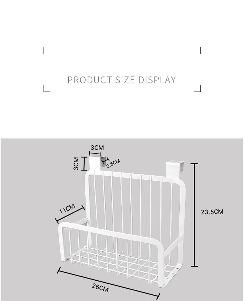 Металлическая подвесная корзина для двери шкафа задняя корзина банка для специй кухонный держатель для хранения аксессуары для ванной комнаты Многофункциональный