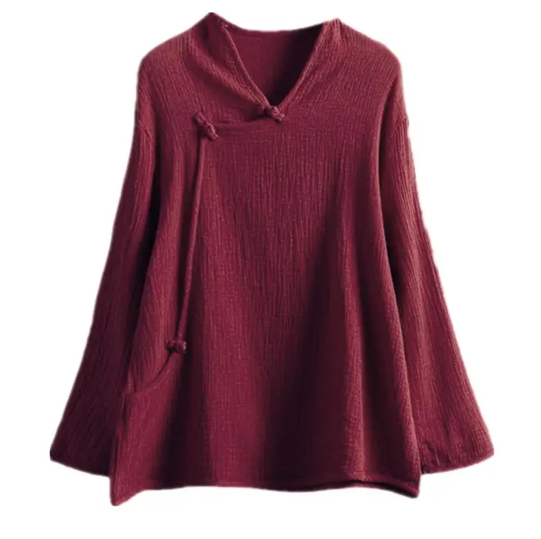 New Women Blouse Femininas 2018 Long Sleeve Blouse Shirt Women V-Neck Casual cotton Linen Shirts Plus Size Lady Shirt S-5XL 6XL New Women Blouse Femininas 2018 Long Sleeve Blouse Shirt Women V-Neck Casual cotton Linen Shirts Plus Size Lady Shirt S-5XL 6XL