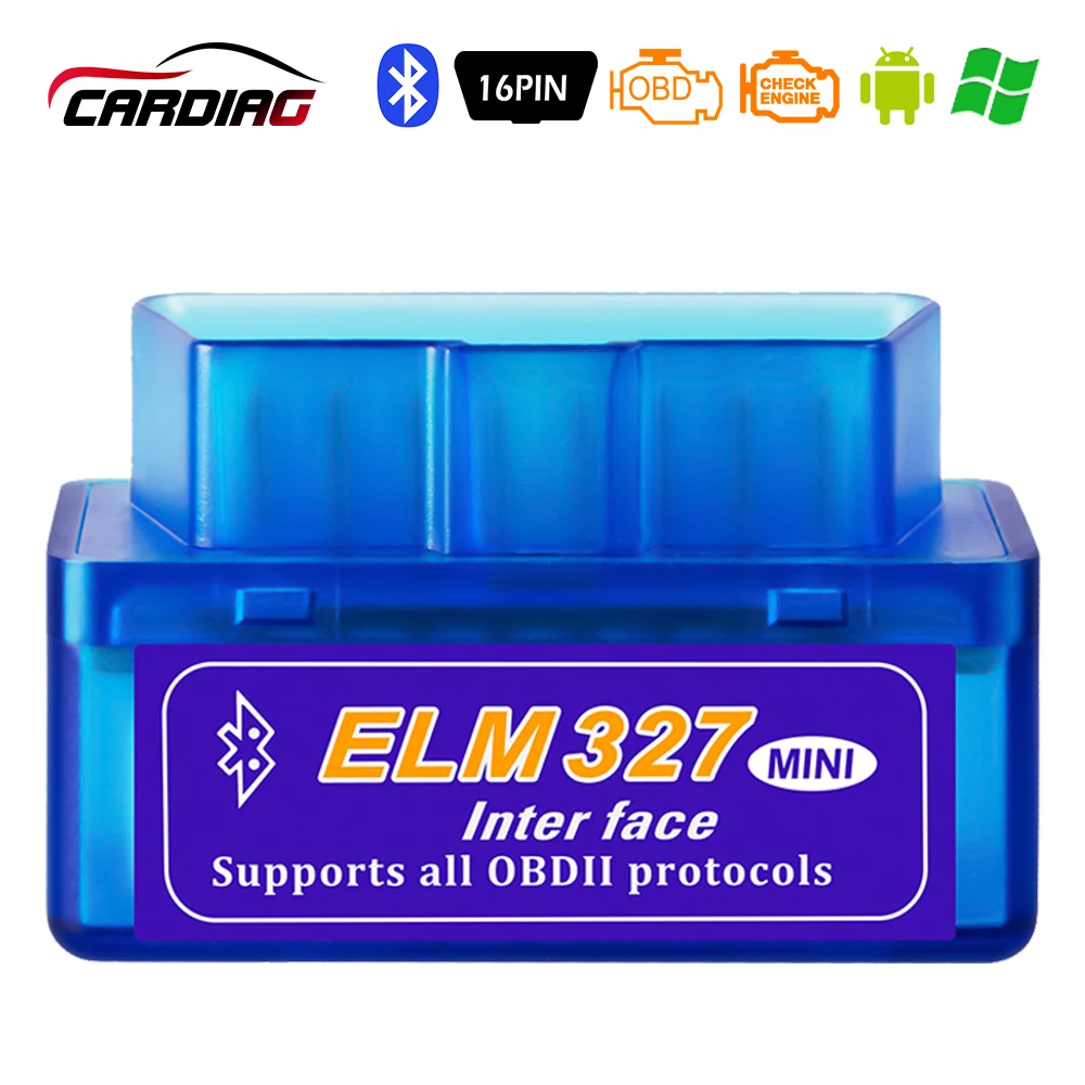 2019 ELM327 v2.1 Супер Мини ELM 327 Bluetooth работает на Android Крутящий момент читатель Кода OBDII