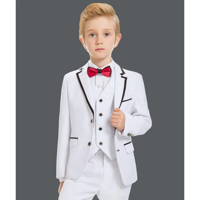 Buy KUSON 2018 White Boys Suits for Wedding