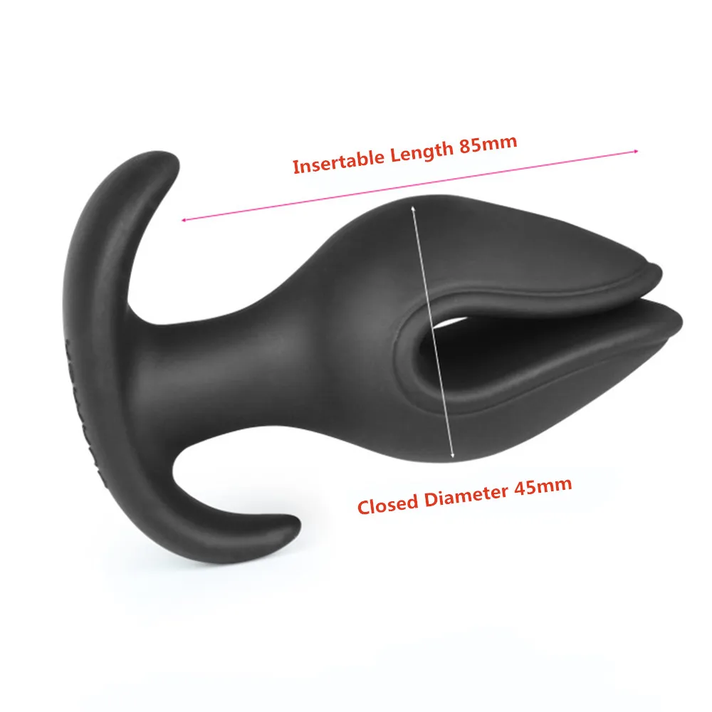 Anal Plug Soft Silicone Butt Plug SM Vagina Stimulator Expander Prostate Massager Adult Anal Sex Toys for Women Men Gay Couple (2)