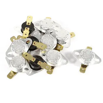 

10 x 250V 10A 165 Celsius NC Normal Close Thermostat Temperature Thermal Switch