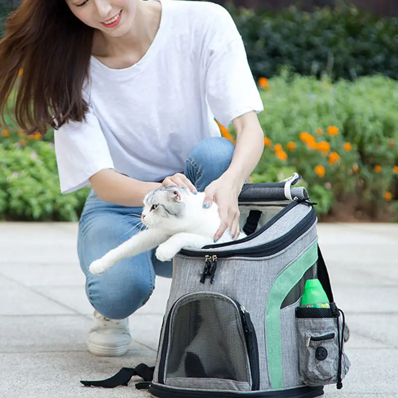 Горячая воздухопроницаемая переноска для питомцев сумка портативный котенок щенок рюкзак для переноски на открытом воздухе LFD