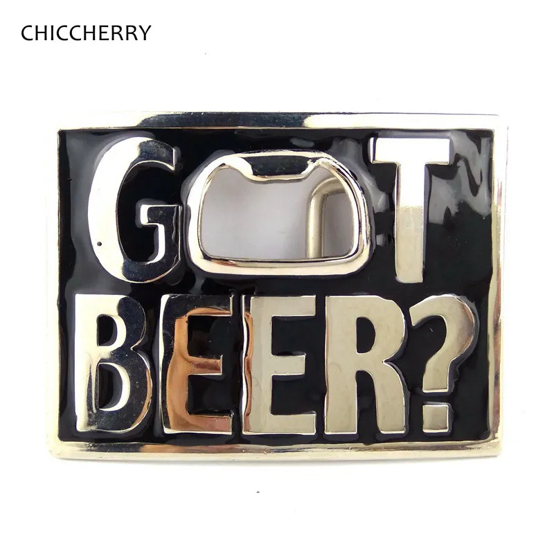 ONLY BUCKLE! BEER Bottle Opener Metal Buckle For Belt Mens Western