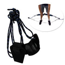 1X стрельба из лука Плетеный Синий Стрингер для лука изогнутый лук традиционный шнур с кожаным наконечником Нейлоновый Шнур