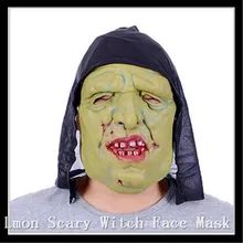 Free Size Horror Witch Mask Prank Props Scary Halloween House of Terror Mask Horror Cosplay Costume Masquerade Mask in stock