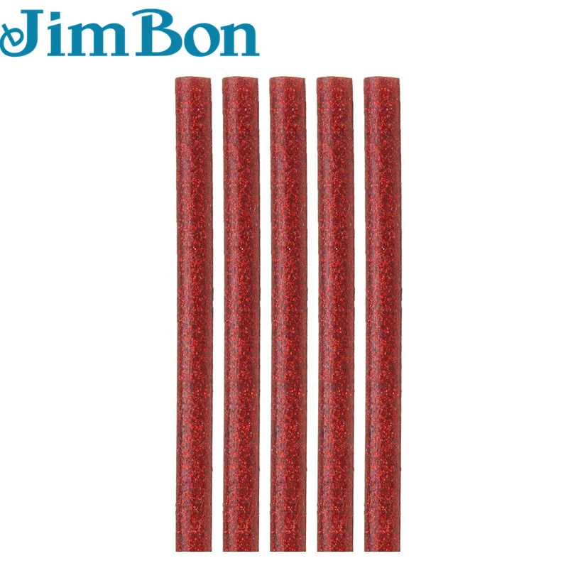 JimBon 5 шт. 7x100 мм 7x200 мм многоцветные термоклеевые палочки Электрический клеевой пистолет модель художественного ремесла Альбом Ремонт DIY Heatin