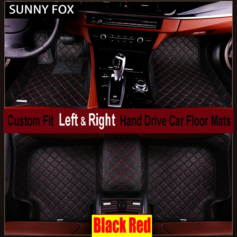 

SUNNY FOX Car floor mats for Jeep Grand Cherokee Wrangler Compass Patriot 5D car-styling heavyduty carpet floor liner