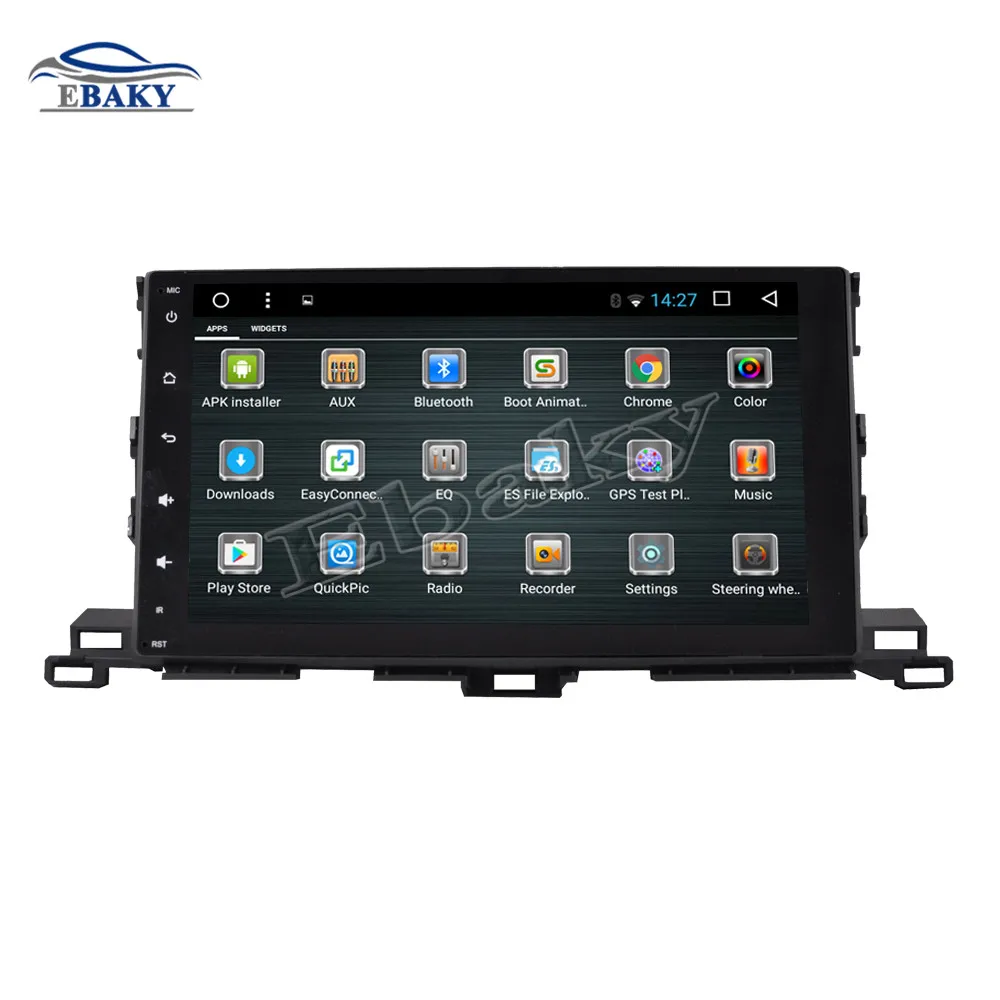 Cheap NaviTopia 10.1inch 1GB/2GB RAM Quad Core/Octa Core Android 7.1/8.1 Car DVD Radio for Toyota Highlander 2015 with GPS/maps 5