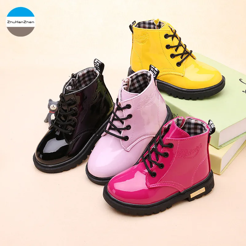 

2019 1 To 3 Years Old Baby Martin Boots Girls Fashion Boots Non-Slip Soft Newborn Sports Shoes Princess Shoes Cotton Boots