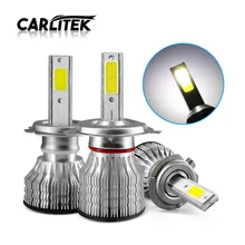 Carlitek super led h11 h1 h7 farol do carro lâmpada 2000lm 18w farol de led 6000k auto moto luzes de nevoeiro lampada carro