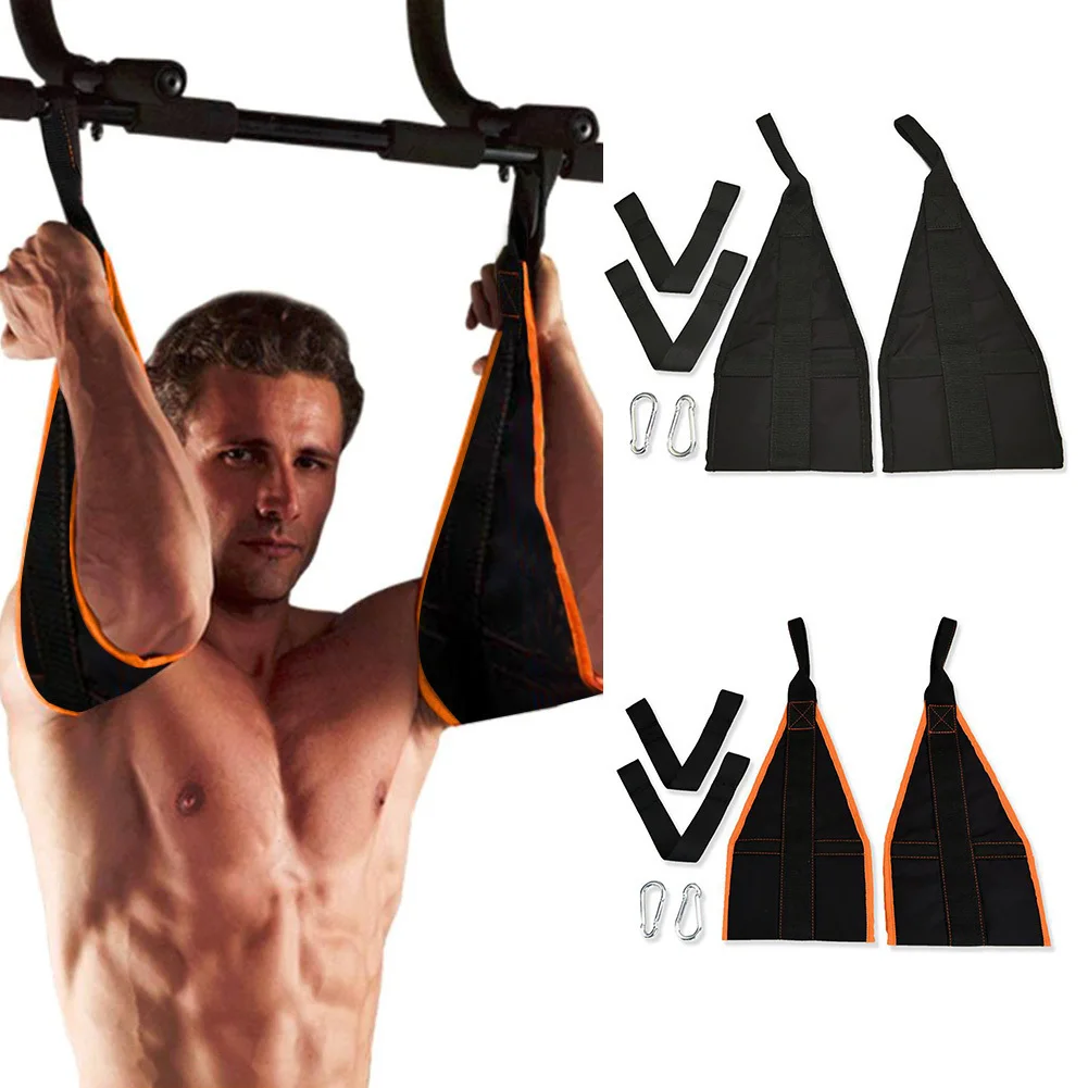 Cinturón colgante de Fitness para el hogar AB Sling Straps Abdominal Carver barbilla Up Sit Up Bar Pullup cinturón de suspensión de entrenamiento muscular de alta resistencia