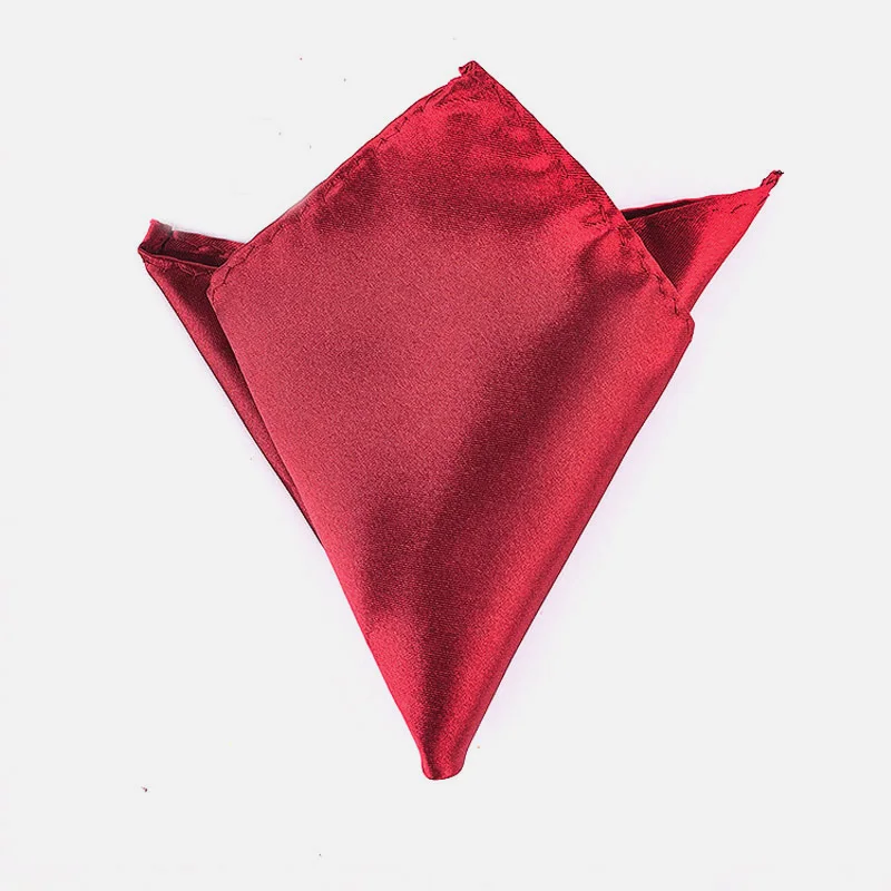 Фабричный Мужской Атласный носовой платок из полиэстера и шелка, 36 цветов, Одноцветный Карманный платок, платок для свадебной вечеринки, рождественское полотенце для сундуков - Цвет: 22F 10