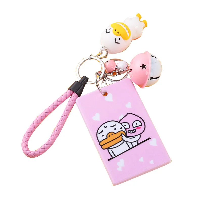 

PVC Badge Holder Accessories ID Card Holder Lovely 3D Cartoon Credit Card Bus Door Card Case Cute Key Holder For Men & Women 01