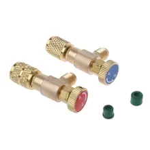 2 шт. предохранительный клапан R410A R22 кондиционер Быстрый Соединительный соединитель адаптеры