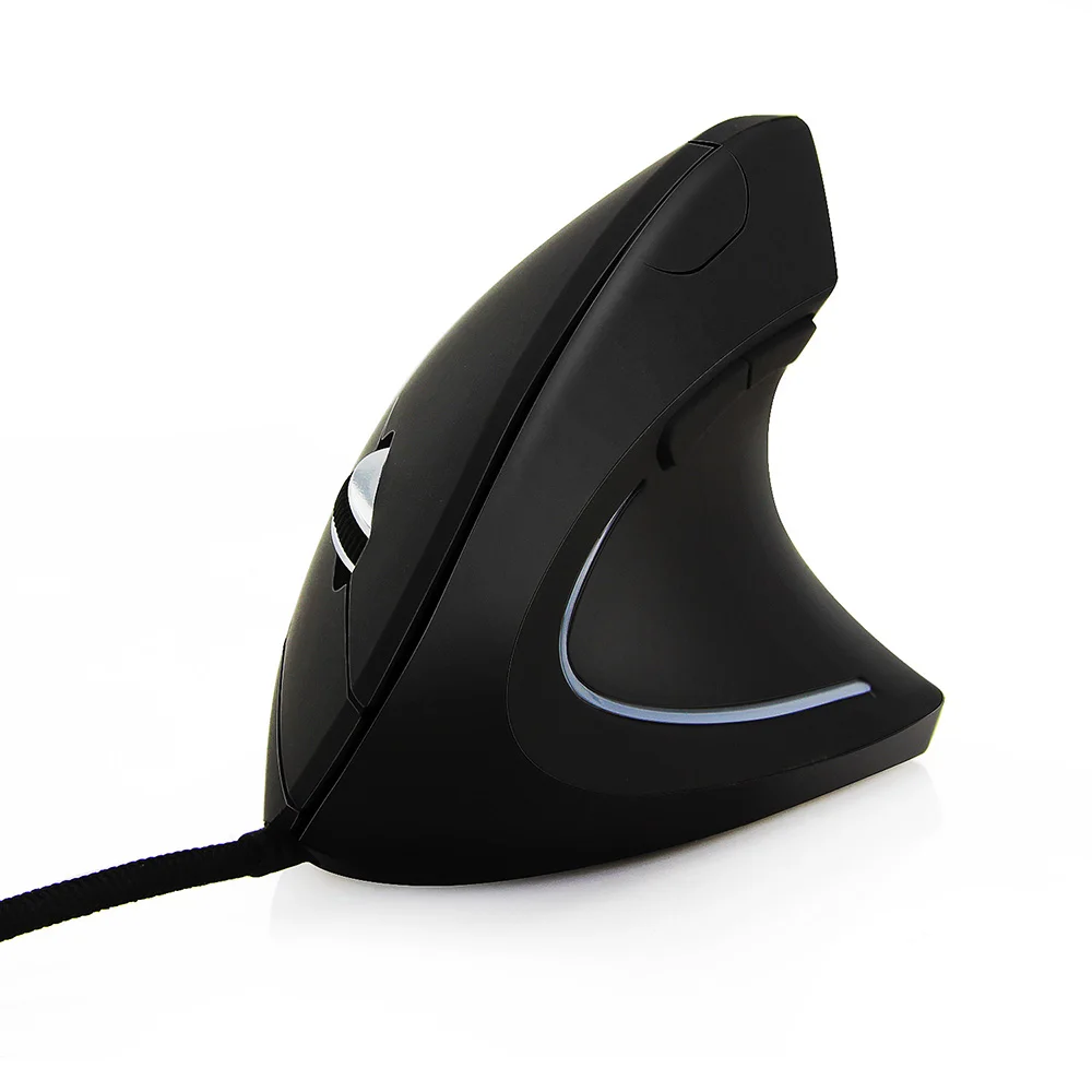 Вертикальная мышь, эргономичная оптическая компьютерная мышь, портативная проводная мышь 3200 dpi с ковриком для Мыши для ПК, ноутбука, Macbook Air - Цвет: Mouse
