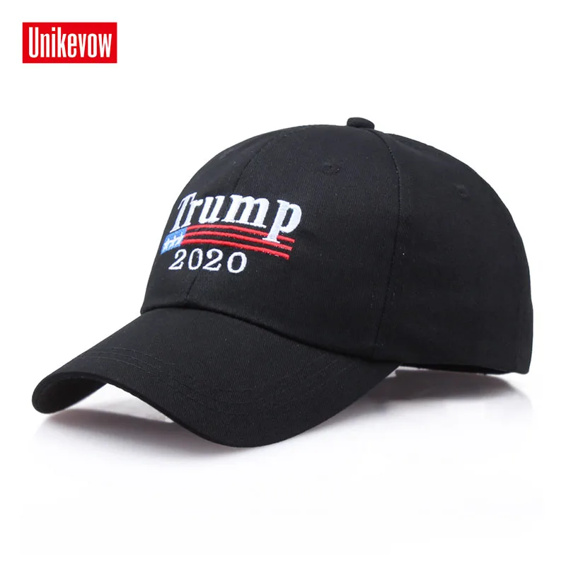 

UNIKEVOW 1Piece 2020 America election Baseball cap Adjustable Cap Casual leisure hats Solid Color FashionFall hat